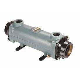 Теплообменник трубчатый 170 кВт (при t=82°С), купроникель, вых.: 2 1/2" внутр. р./ 1 1/4" внутр. р.