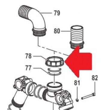 Гайка муфты подсоединения насоса LP300(NUT002)