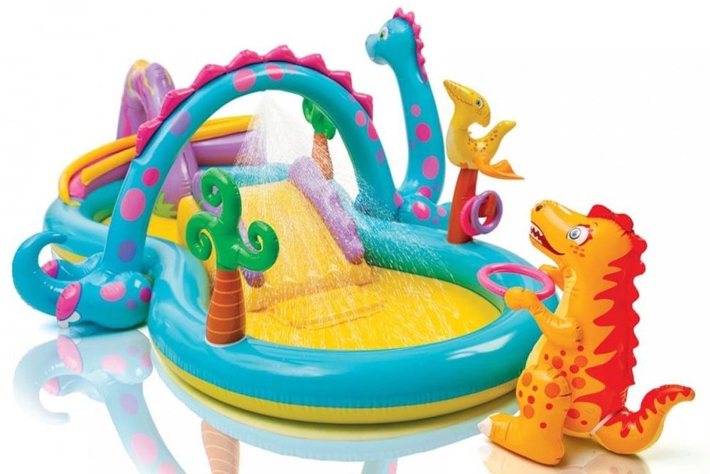 Надувной игровой центр "Дино" Intex: 333х229х112 см