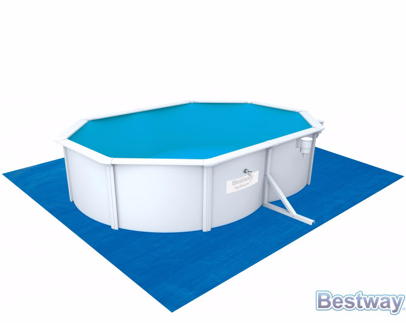Стальной овальный бассейн Hydrium Oval Pool Set 500х360х120см, 16296л,фил.-насос 3028л/ч, лест,подст