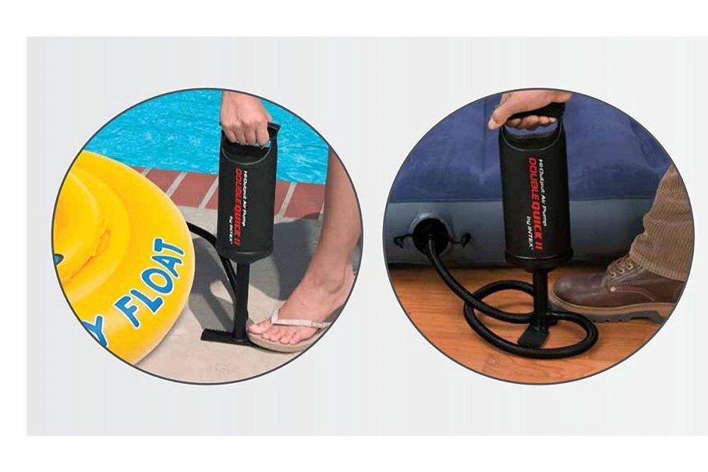 Насос ручной 36см "Double Quick II" шланг с 3 насадками