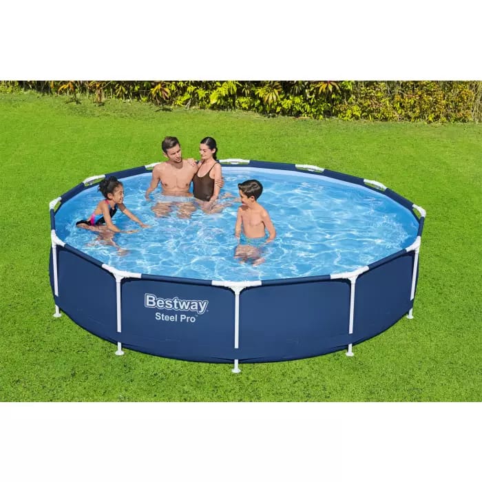 Каркасный бассейн Steel Pro 366х76см, 6473л, фил.-насос 1249л/ч, Bestway, 56681 BW