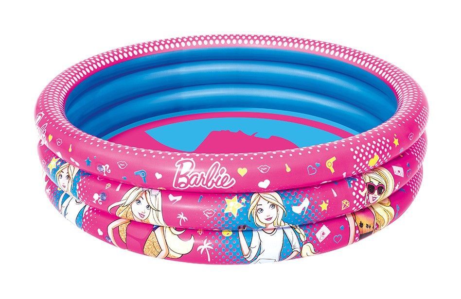 Детский надувной бассейн 122х30см "Barbie" 200л, от 2 лет