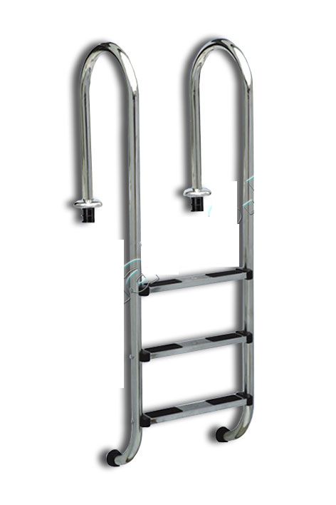 Лестница "MU-Series" 3 ступ., "LUXE" AISI-304 (узкий борт)