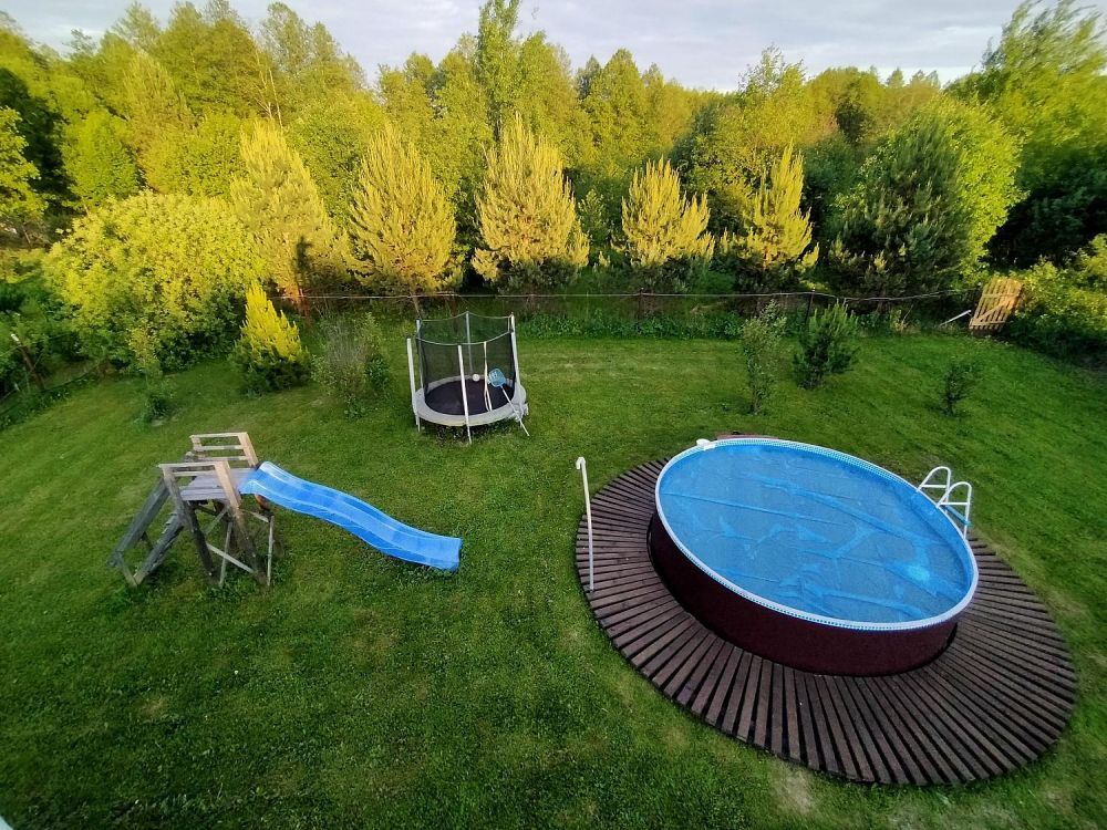 Круглый бассейн ЛАГУНА 2 х 1,25 м (природный камень) чаша 0,4мм