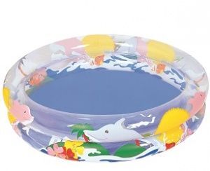 Детский круглый бассейн "Морская жизнь", 91х20 см, 74 л
