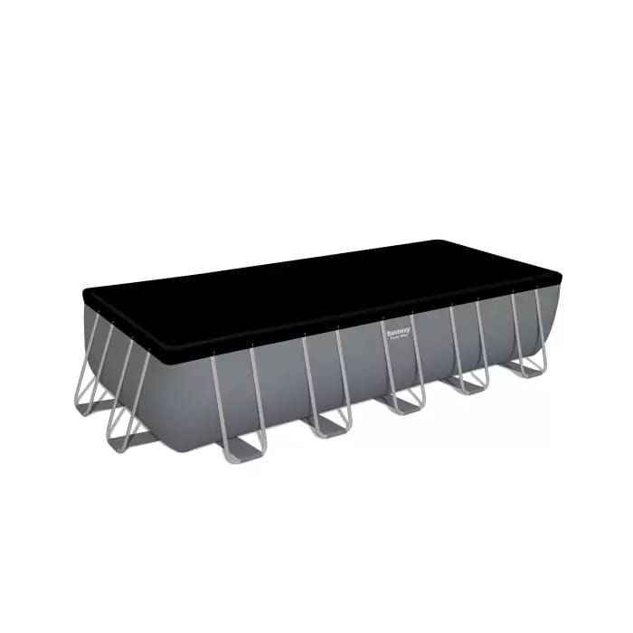 Каркасный бассейн Power Steel 640х274х132см, 19281л, фил.-насос 5678л/ч, лестница, тент, попл.-доз., Bestway, 5611Z BW
