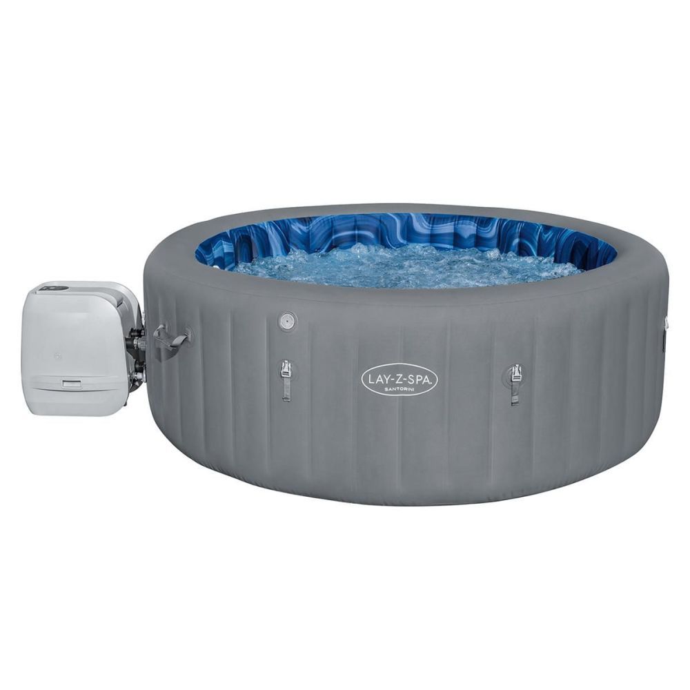 СПА-бассейн 166/216х80см "Santorini HydroJet Pro" 1190л, круглый, с гидро-аэромассажем