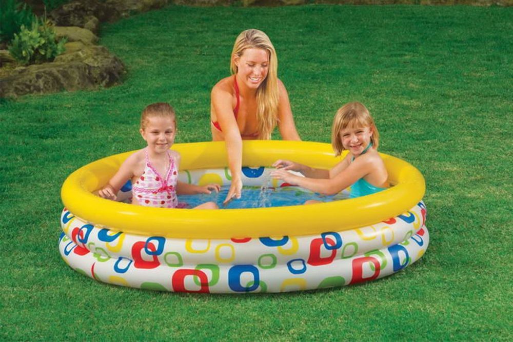 Детский надувной бассейн 147х33см "Радуга" 330л, от 2 лет