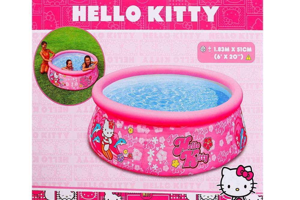 Бассейн Easy Set 183х51см "Hello Kitty" Sanrio, 886л, от 3 лет, Intex, 28104