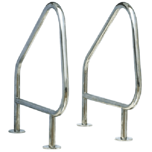 Поручни для выхода из бассейна с анкерами AISI-304 (в компл. 2 шт)