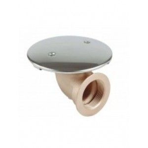 Донный слив из бронзы (крышка из нержавеющей стали)