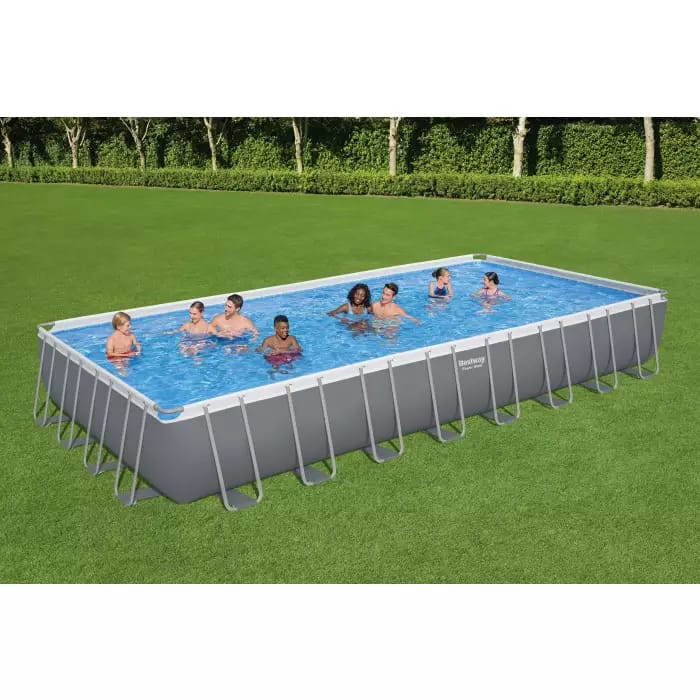 Каркасный бассейн Power Steel 956х488х132см, 52231л, песч.фил.-нас. 8327л/ч, лестн., тент, попл.-доз, Bestway, 56623 BW