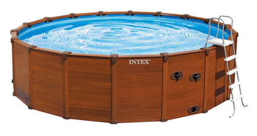 Каркасный бассейн Sequoia Frame 569х135см, песочн. фильтр-насос. 220В, лестница, тент, подстилка, Intex, 28392
