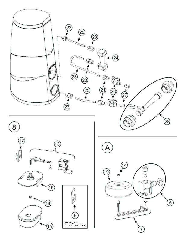 Решетка-экран для пастилок дозатора EASIFLO 3