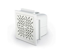 Донный слив квадратный из ABS-пластика 2" бетон (A014)