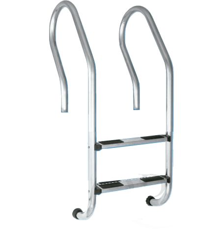 Лестница "MU-Series" 2 ступ., "LUXE" AISI-304 (узкий борт)