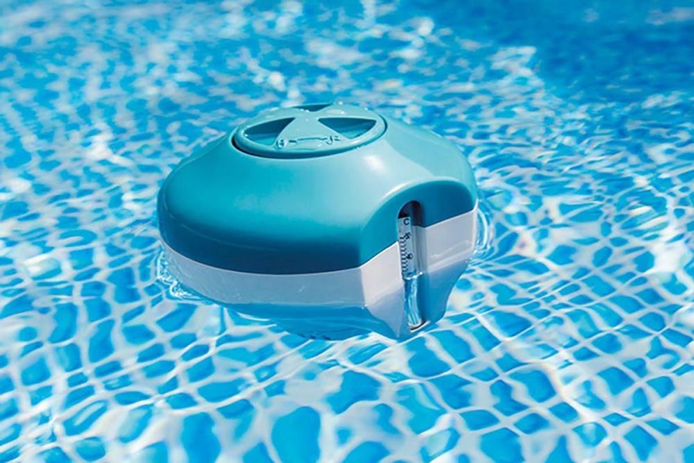 Поплавок-дозатор с термометром для химии в таблетках