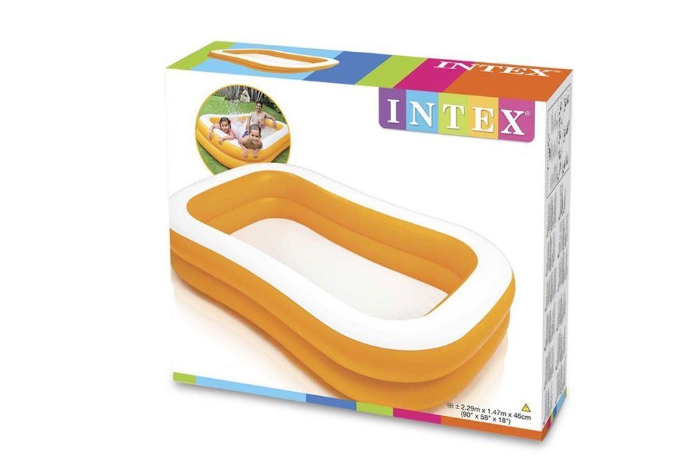 Детский надувной бассейн 229х152х48см "Мандарин" 600л, от 3 лет