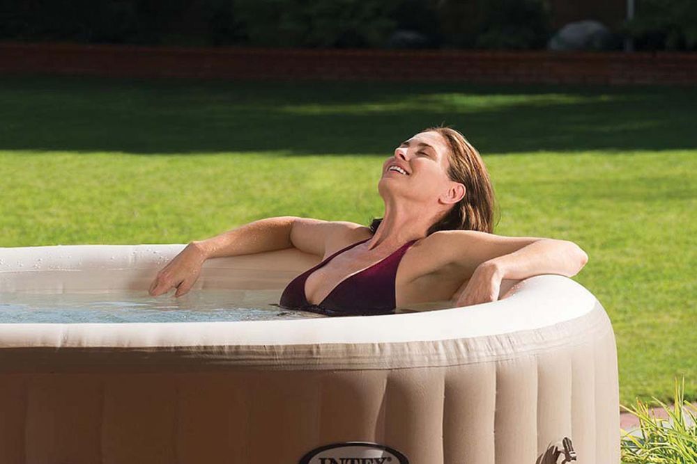 СПА-бассейн 165/216х71см "Bubble Massage" 1098л., круглый, аэромассаж