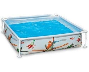 Каркасный бассейн Mini Frame 122х122х30см "Planes" Disney, 337л, от 2 лет, Intex, 57174