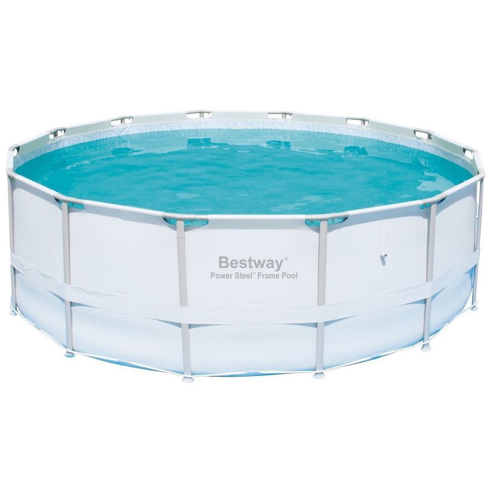 Каркасный бассейн, 549х132 см, 26000 л, песочный фильтр-насос 5678л/ч, тент, лестница, Bestway, 56280 BW
