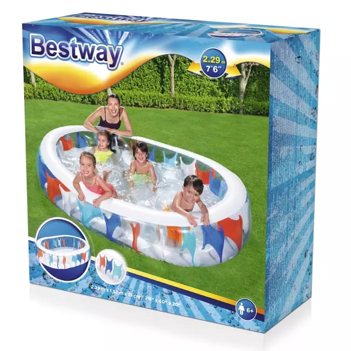 Детский надувной бассейн 229х152х51см, 542л, от 6 лет