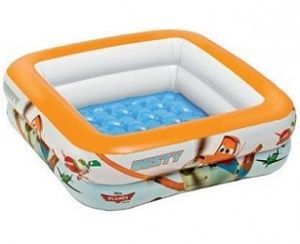 Детский надувной бассейн 85х85х23см "Planes" Disney, 57л, от 1 до 3 лет, надувное дно