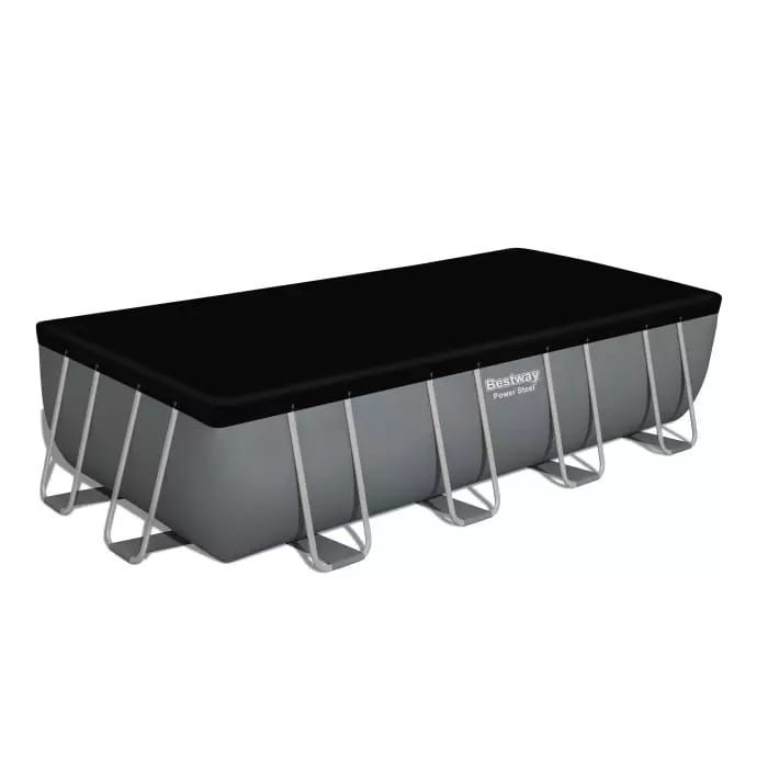 Каркасный бассейн Power Steel 549х274х122см, 14812л, песч.фил.-нас. 5678/ч, лестн., тент, попл.-доз., Bestway, 56466 BW