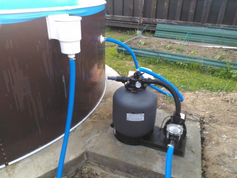 Круглый бассейн ЛАГУНА 5,49 х 1,25 м (природный камень)