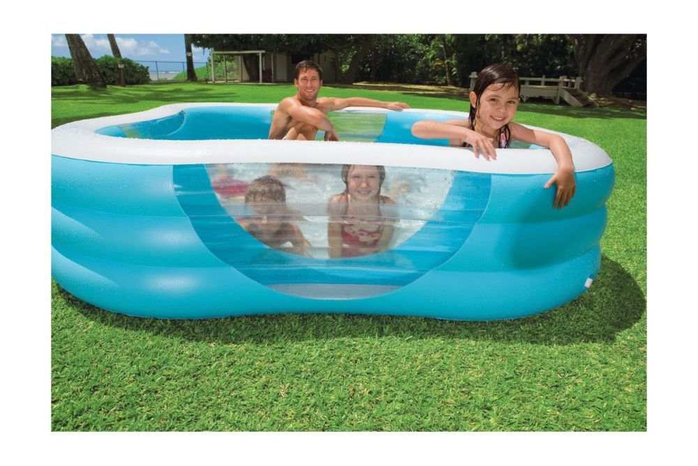 Детский надувной бассейн 229х229х56см "Волны" 1350л, от 6 лет