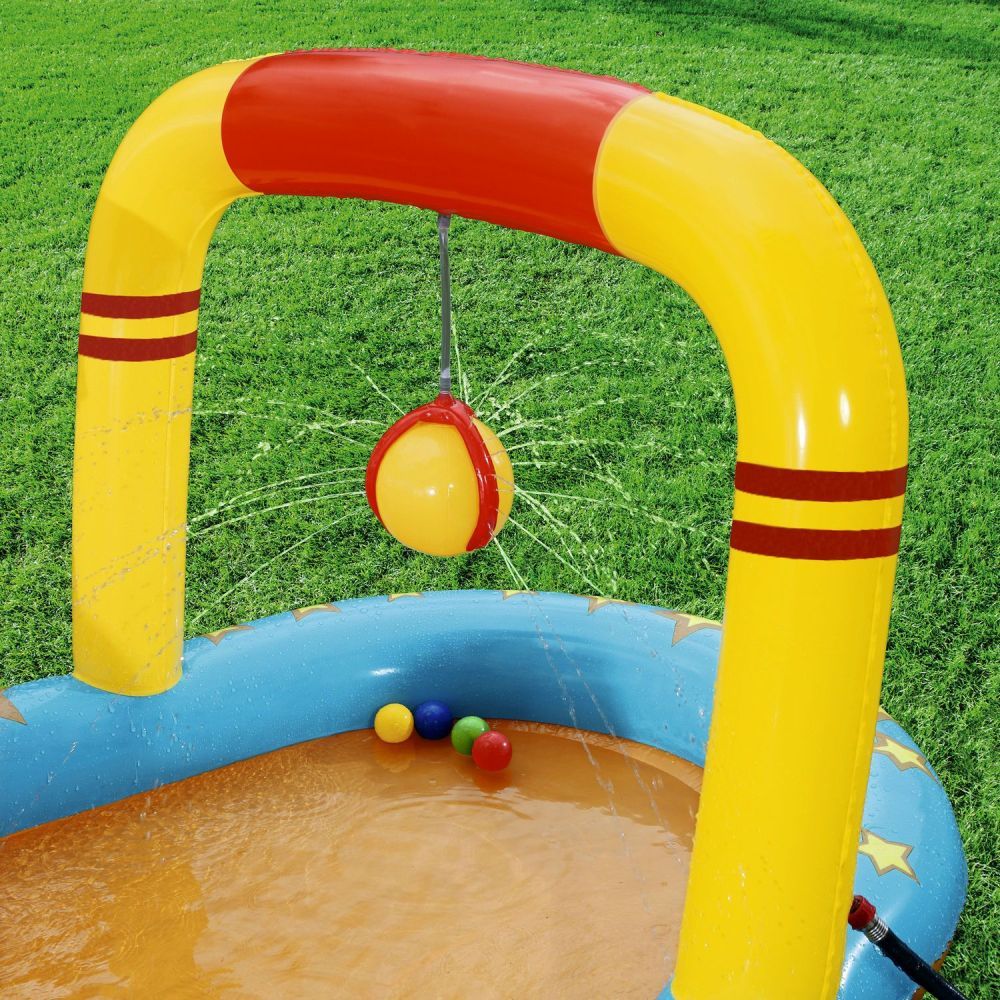 Игровой центр 435х213х117см "Маленькие чемпионы" с разбрыз., горкой и игрушками, 314л, от 2 лет