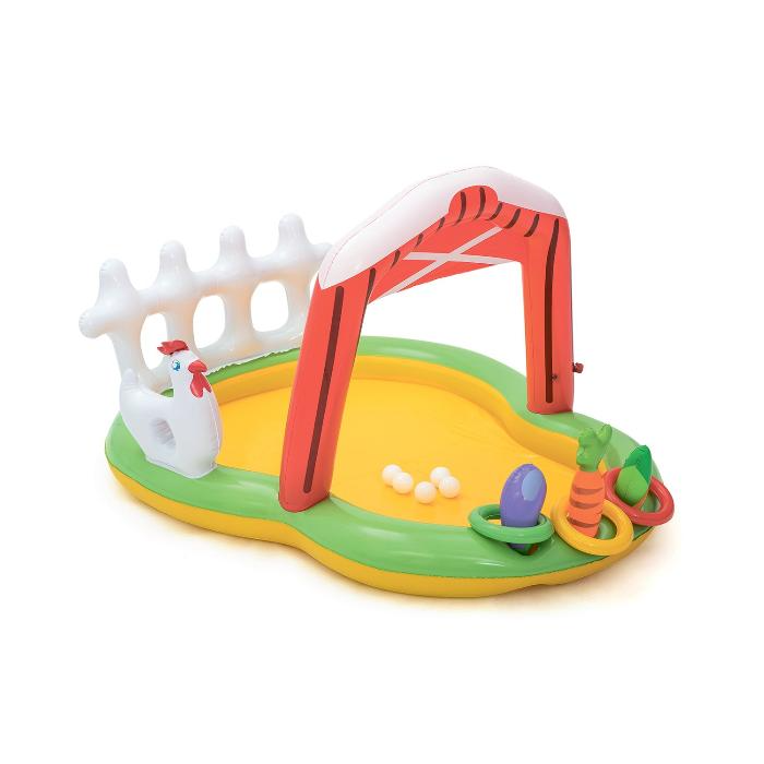 Игровой бассейн 175х147х102см "Ферма" с фонтаном и игрушками, 121л, от 2 лет