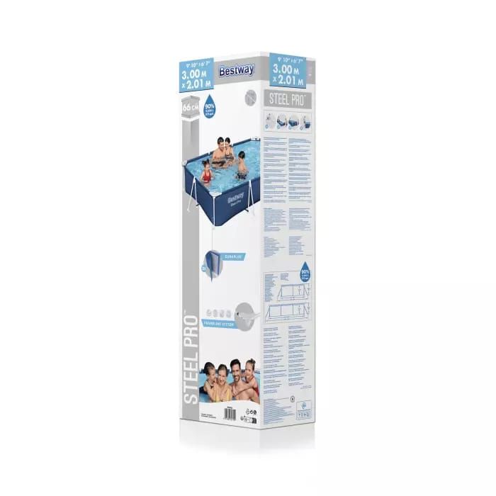 Каркасный бассейн Steel Pro 300х201х66см, 3300л, Bestway, 56404 BW