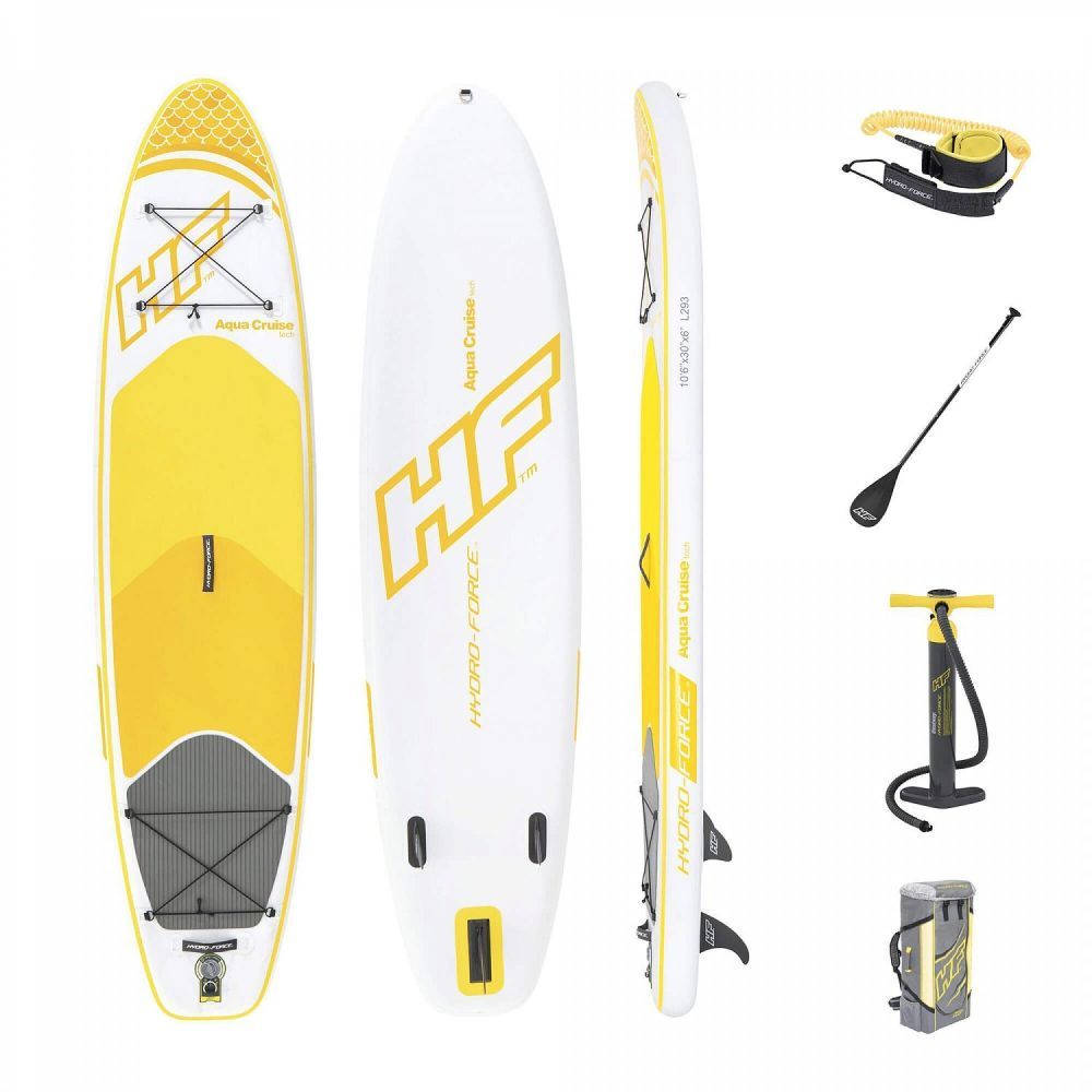 SUP-доска "Aqua Cruise" 320x76x15см, насос, весло, лиш, ремнабор, сумка, до 120кг