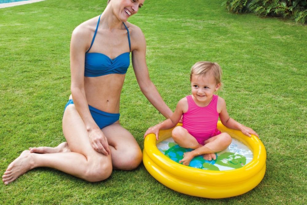 Детский надувной бассейн 61х15см "Первый бассейн" 17л, 1-3 лет, 2 вида