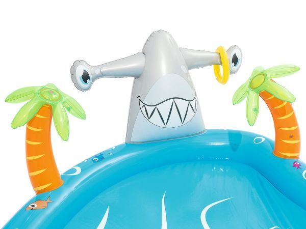 Игровой центр 280х257х87см "Морские жители" с разбрызгивателем, горкой и игрушками, 273л, от 2 лет