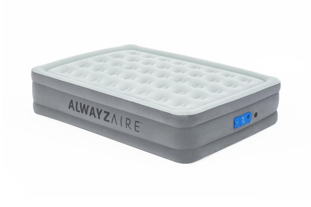Надувная кровать 152х203х46см "AlwayzAire" встр.насос 220В с автоподкачкой, до 300кг