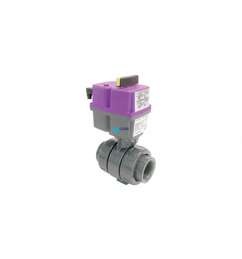 ШАРОВОЙ КРАН С ЭЛЕКТРОПРИВОДОМ 1 1/2" (Teflon-EPDM)