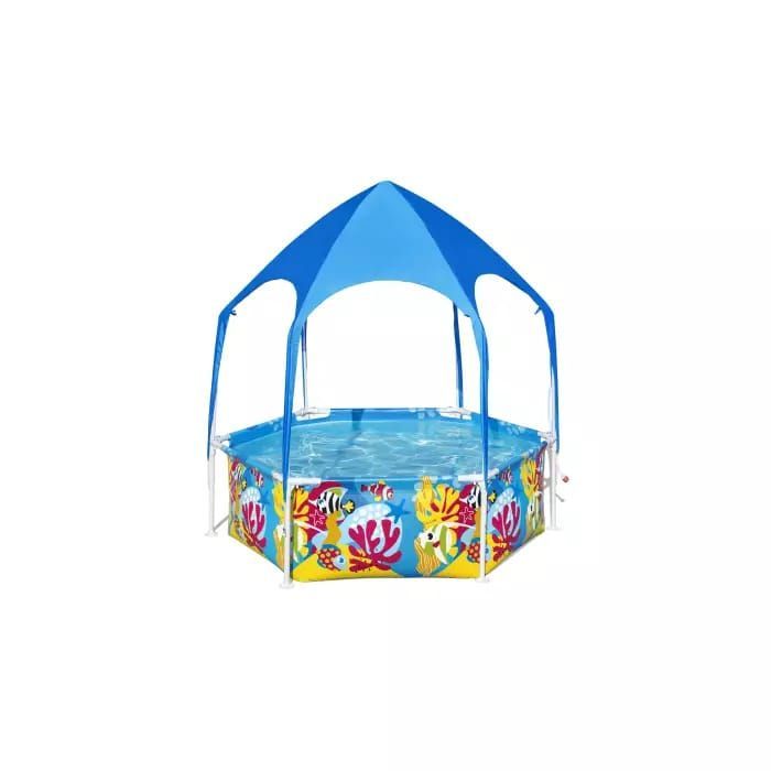 Детский каркасный бассейн 183х51см с навесом, 930л