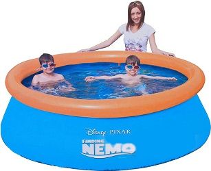 Бассейн с надувным бортом с 3D рисунком 213х66 см, 1610 л, "В поисках Немо", Bestway, 91107 BW