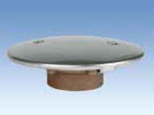 Донный слив из бронзы с декоративной рамкой из нержавеющей стали