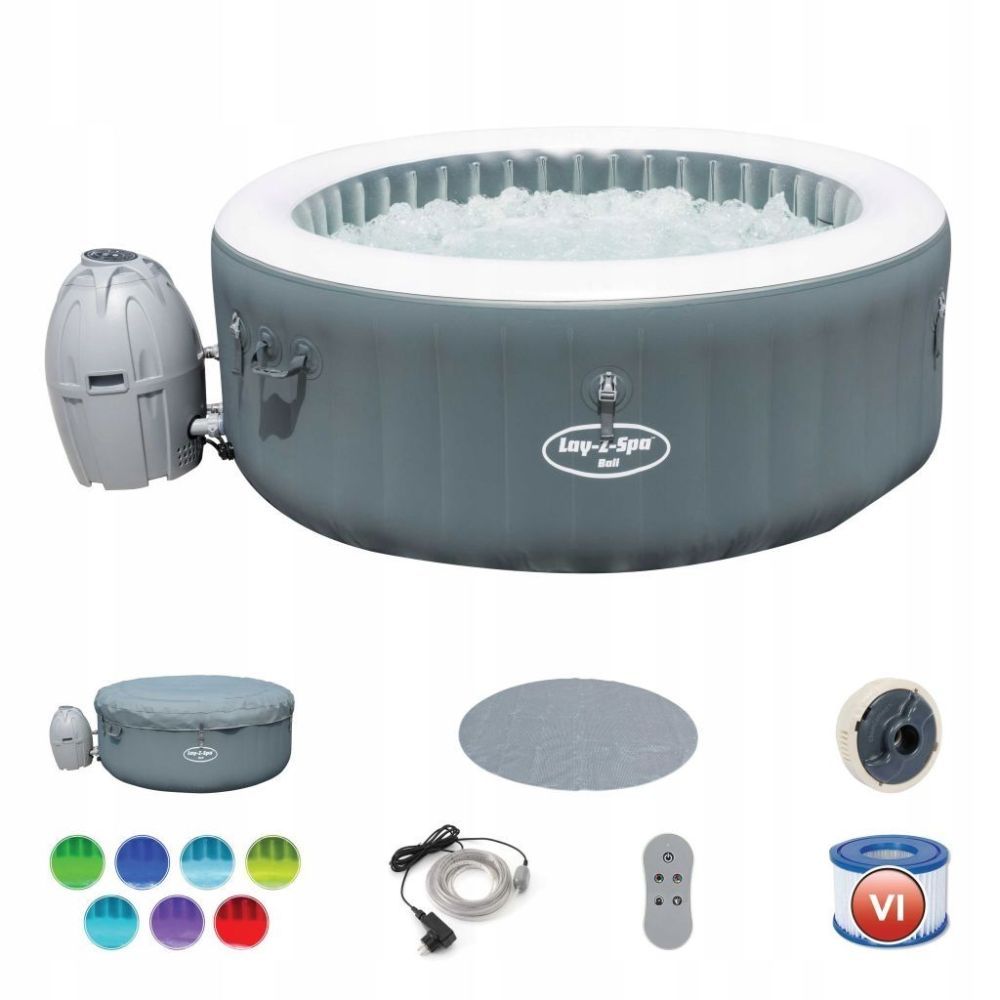 СПА-бассейн 132/180х66см "Bali AirJet" 669л, круглый, аэромассаж