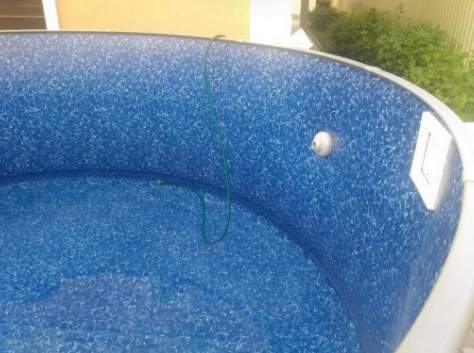 Круглый бассейн 244х125см "Светлое дерево" 5200л