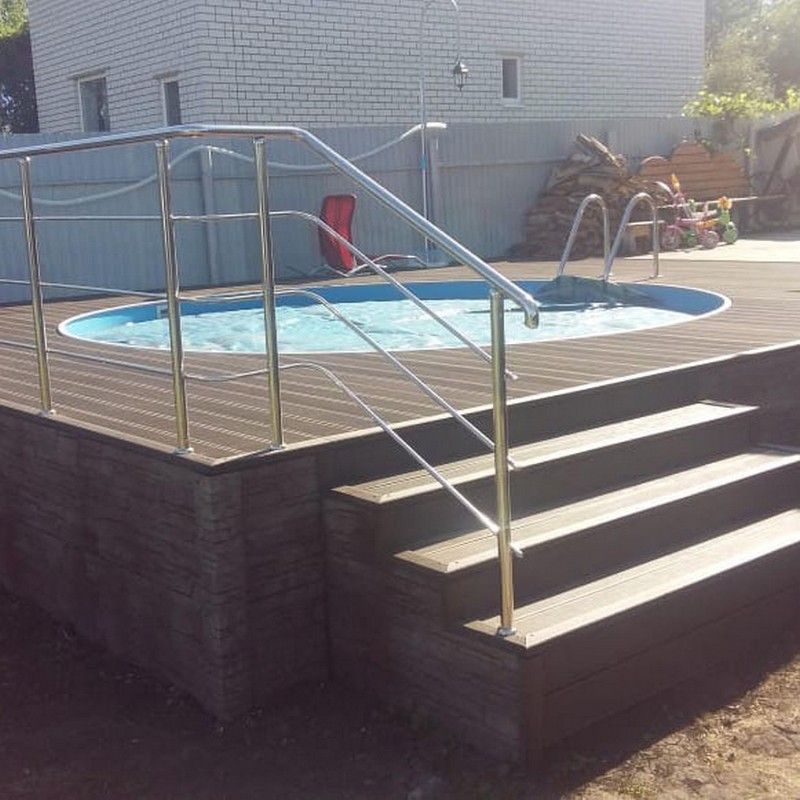 Круглый бассейн 366х125см " Ультрамариново-синий" 12200л