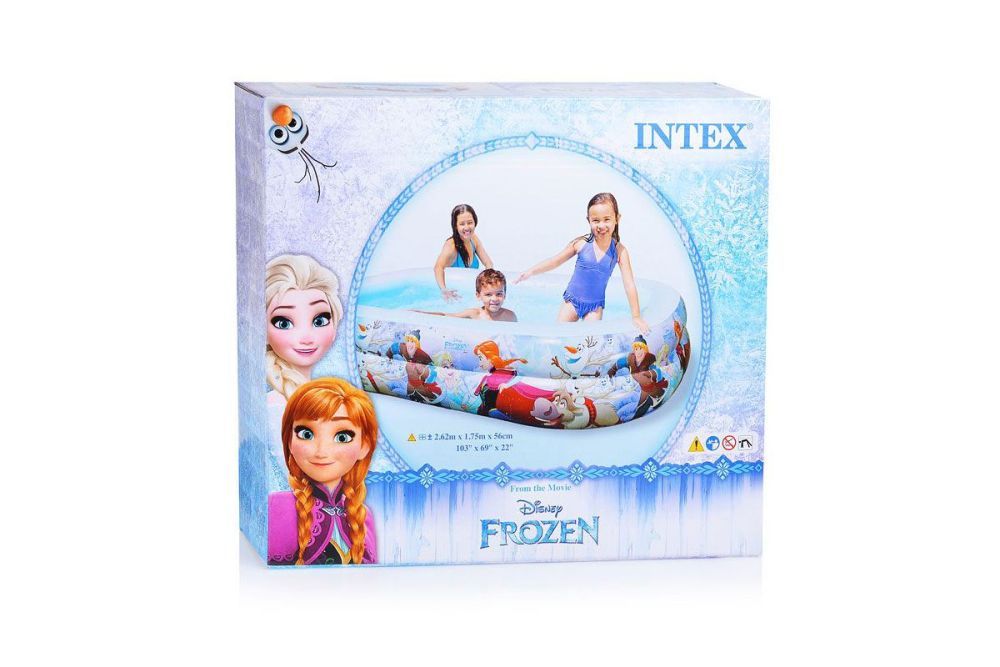 Детский надувной бассейн 262х175х56см "Холодное сердце" от 6 лет