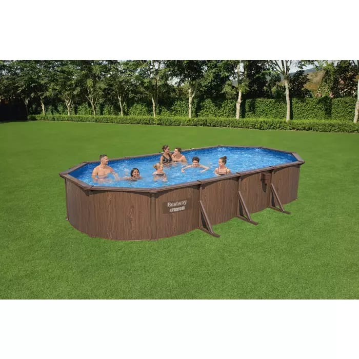 Каркасный бассейн 732х366х130см, композит, 27090л, песч.фил.-нас. 5678л\ч, лестн, тент, подст, дисп, Bestway, 561CW BW