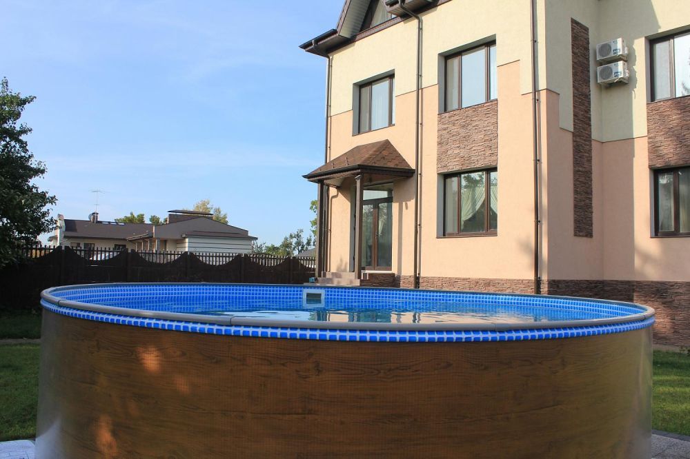 Круглый бассейн 457х125см "Темный шоколад (RAL 8017)" 19300л