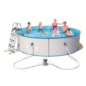 Стальной бассейн Hydrium Splasher Pool Set 360х90см, 8648л, фил.-насос 2006л/ч, лестница, Bestway, 56377 BW