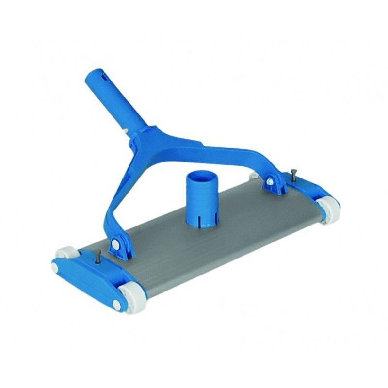 Прямоугольная щетка-насадка из алюминия, крепление - гайки-барашки